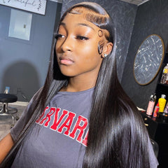 13x4 24” HD Straight Wig 180 Density