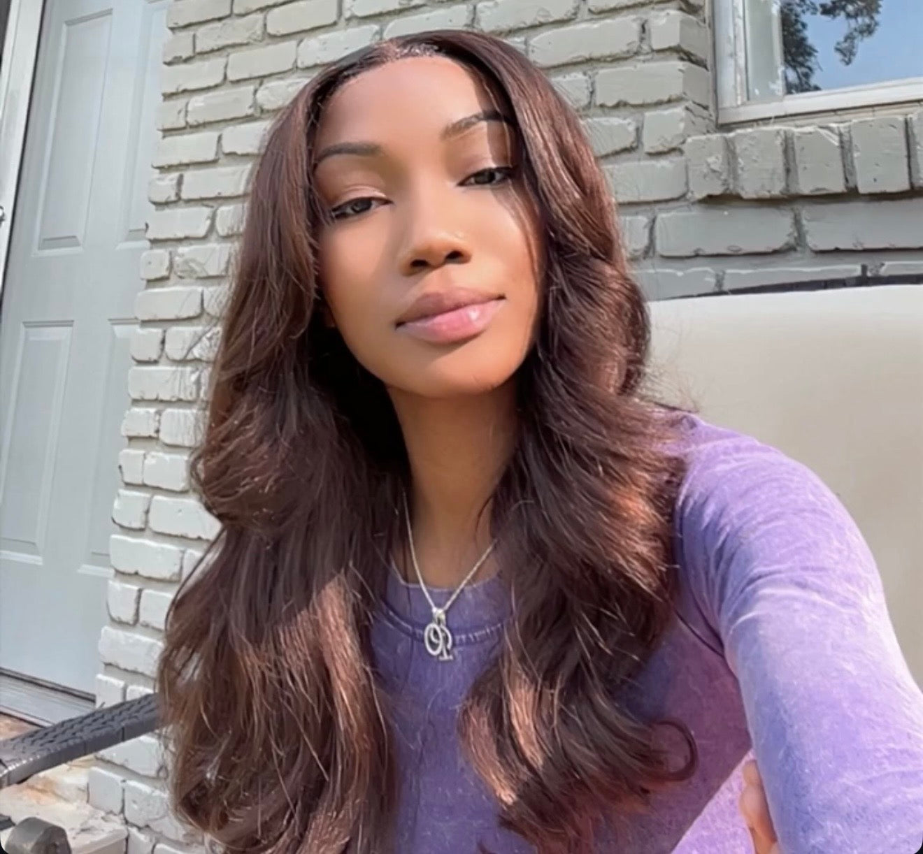 13x4 22” HD Chocolate Brown Body Wave Unit 180 Density