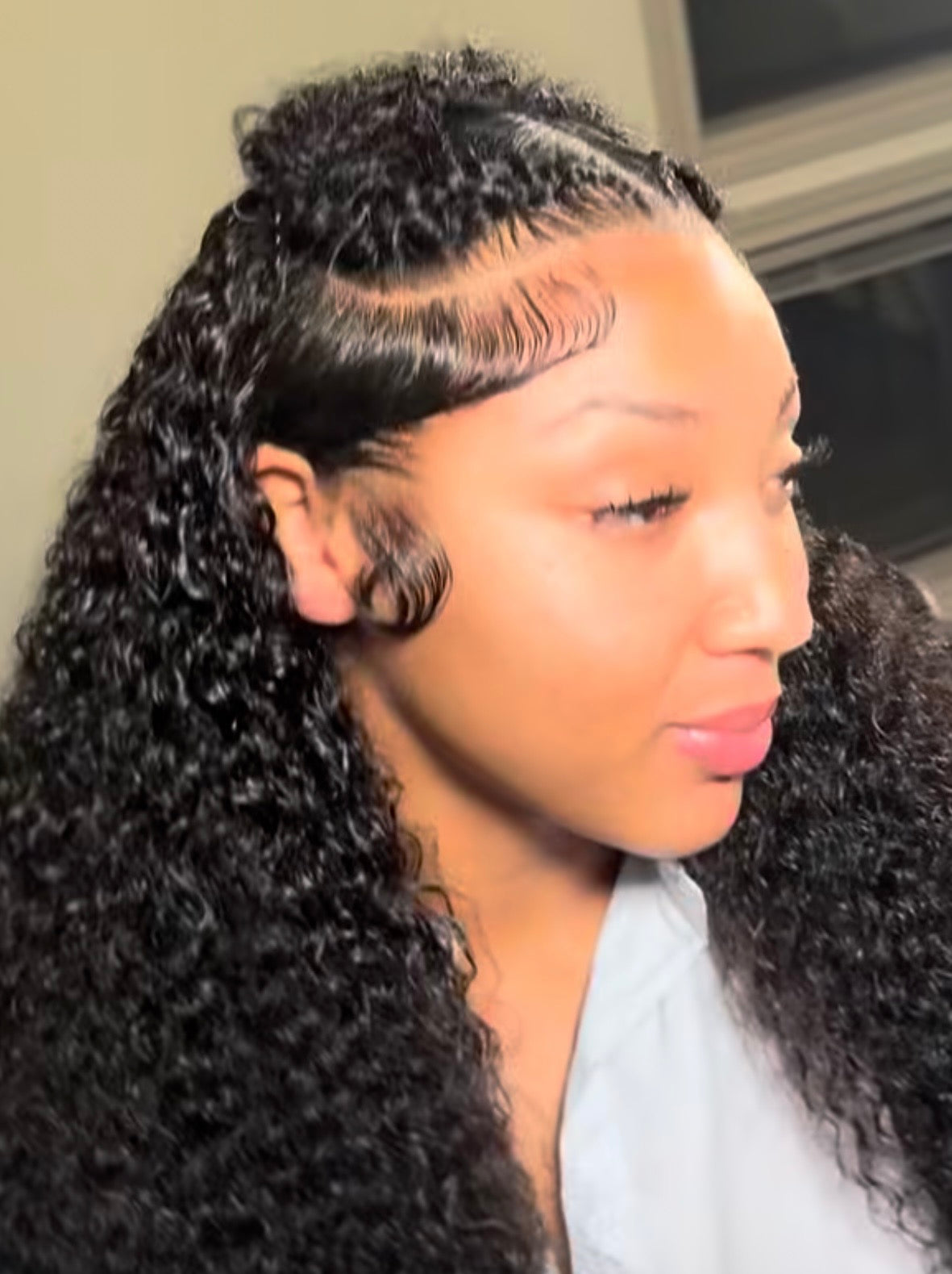 13x4 24” HD Deep Curly Unit 180 Density