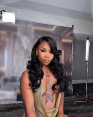 13x4 28” HD Body Wave 180 density unit