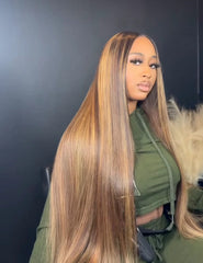 13x4 28” HD Highlighted Wig 180 Density
