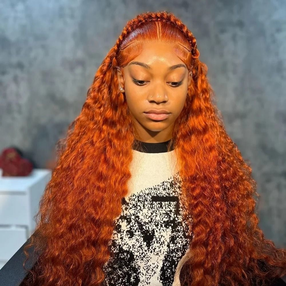 13x4 HD 24” Deep Wave Ginger Unit 180 Density