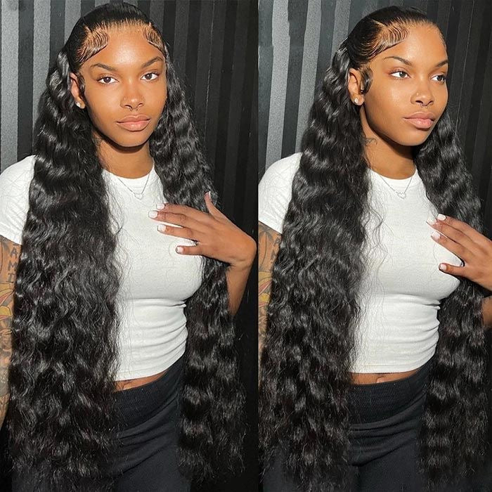 Foreign HD Water Wave Frontal Wigs